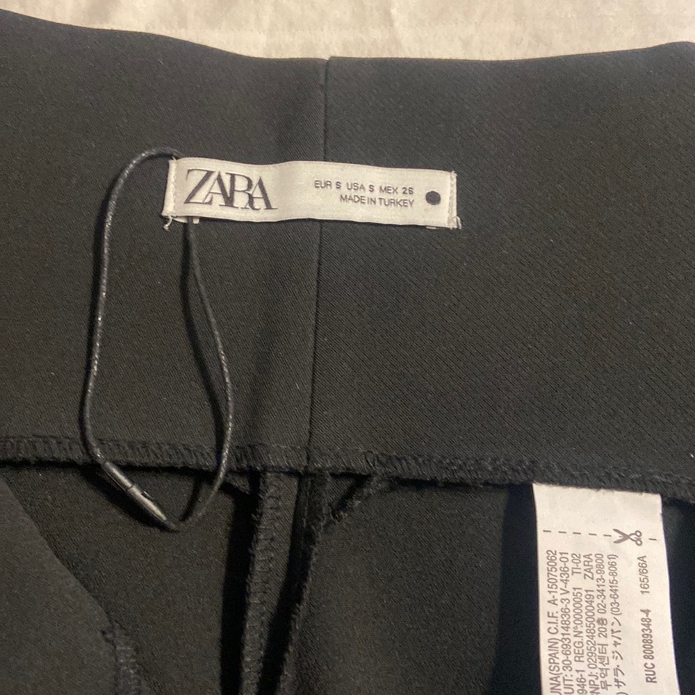 Zara hi-waisted small black dress pants